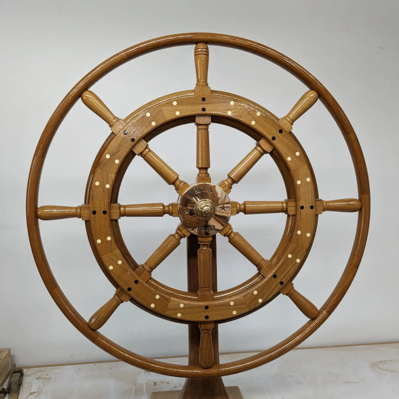 Traditional Wooden Yacht Wheels - SOUTH SHORE BOATWORKS